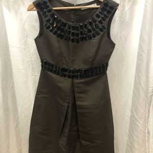 Brown cocktail dress by Zara